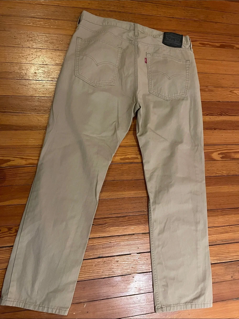 Levi's Men's Light Khaki Straight Jeans